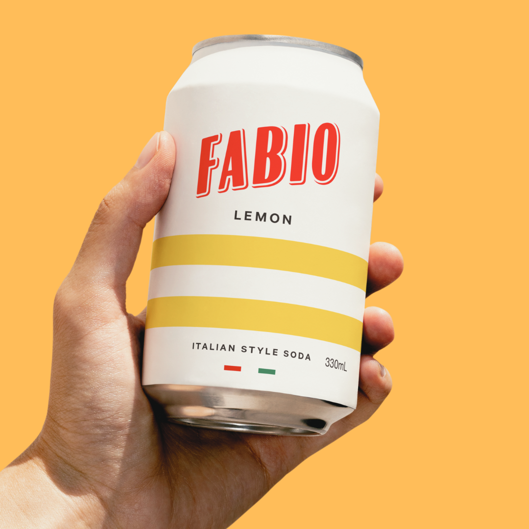 A can of Fabio Lemon Italian Style Limonatta, the Best Non-Alcoholic Drinks