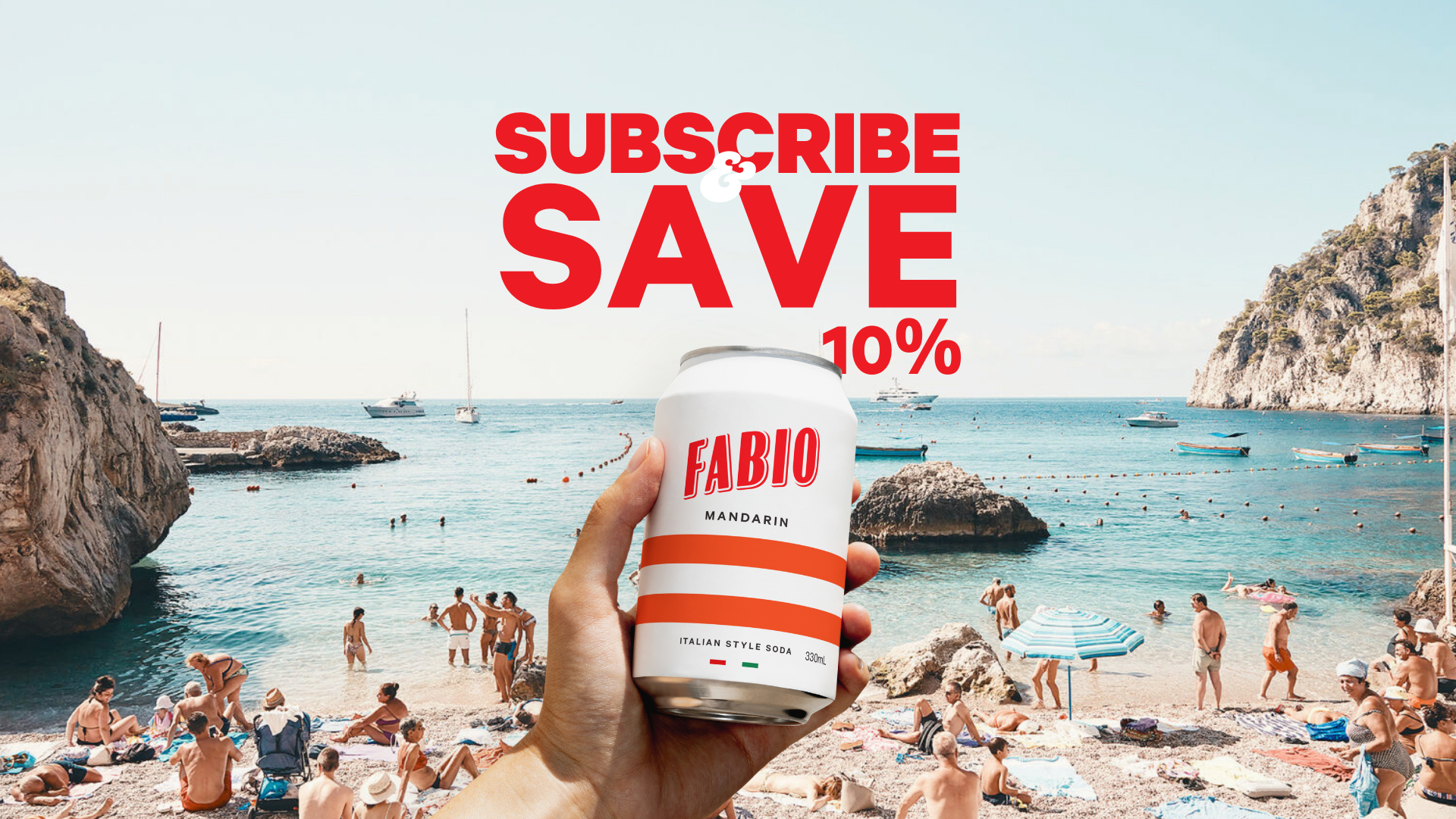 Subscribe and save Fabio Mandarin soda