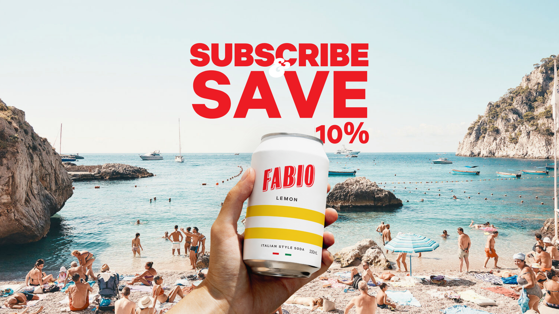 Subscribe and save on Fabio Australian made soda